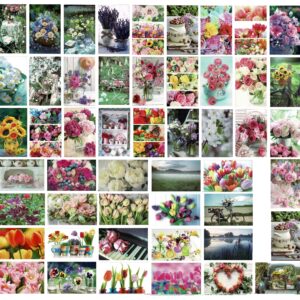 blanco wenskaarten bloemen