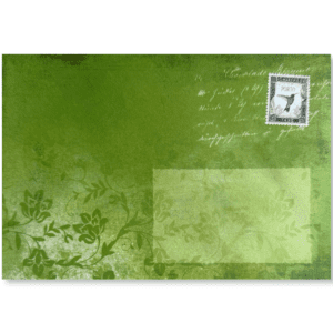 B6 Enveloppen Groen Print