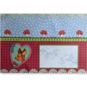 B6 Enveloppen Blauw Hertje
