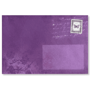 B6 Enveloppen Paars Printje