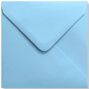 Vierkante Enveloppen 15,5x15,5cm Baby Blauw