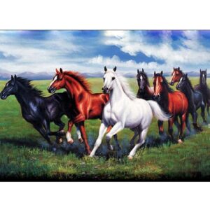 diamond painting rennende paarden