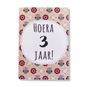 Hoera 3 jaar!