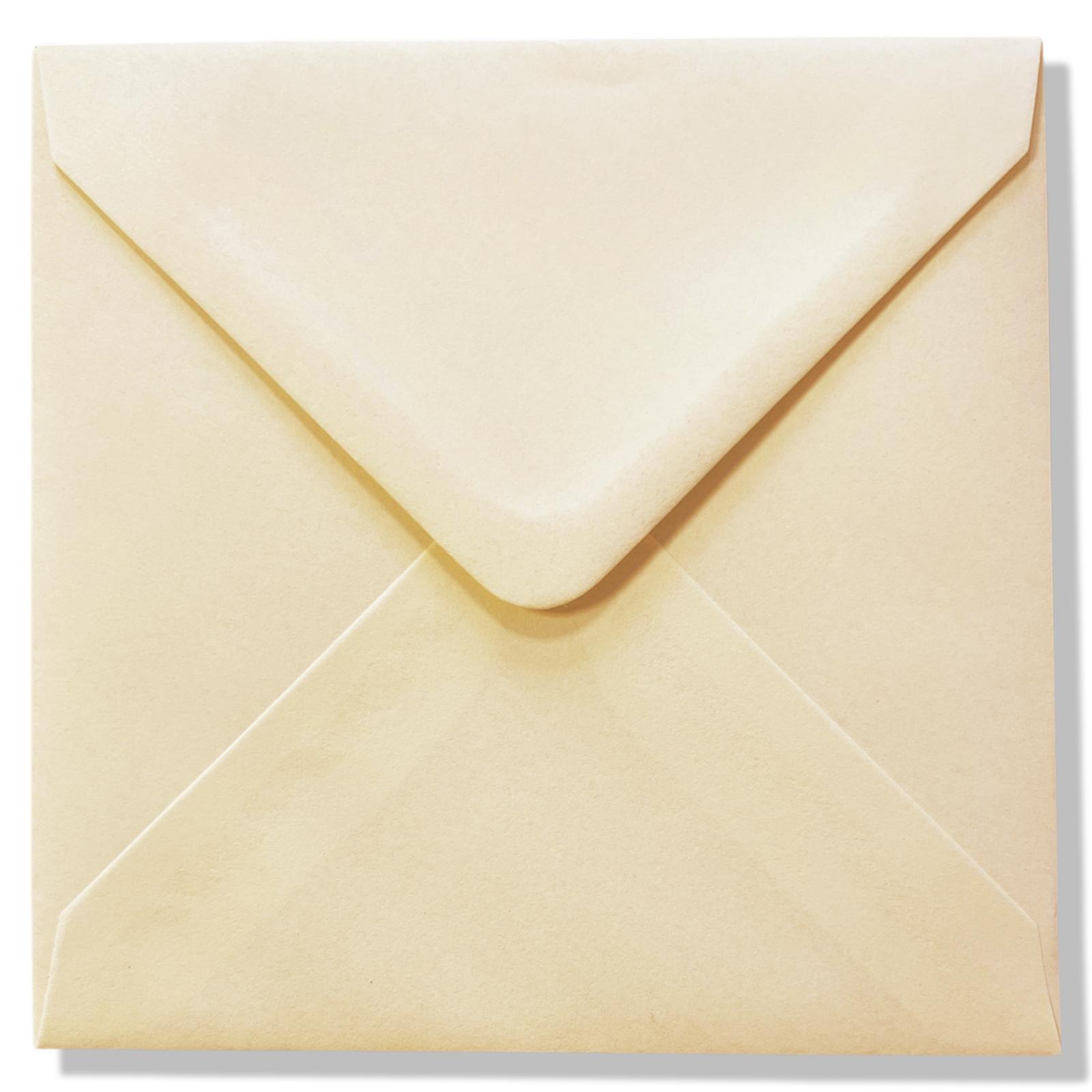 Vierkante Enveloppen 15,5x15,5cm Crème Vierkante Enveloppen 15,5x15,5cm Crème