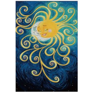 diamond painting zon en maan