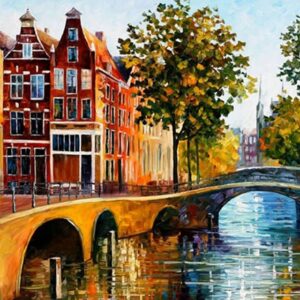 Diamond Painting Amsterdamse grachten