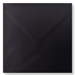 Vierkante Enveloppen 15,5x15,5cm Zwart