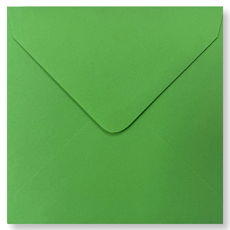 Vierkante Enveloppen 15,5x15,5cm Gras Groen Vierkante Enveloppen 15,5x15,5cm Gras Groen