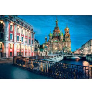 Diamond painting oude stad