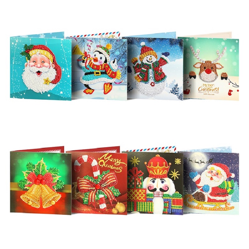 diamond painting kerstkaarten diamond painting kerstkaarten
