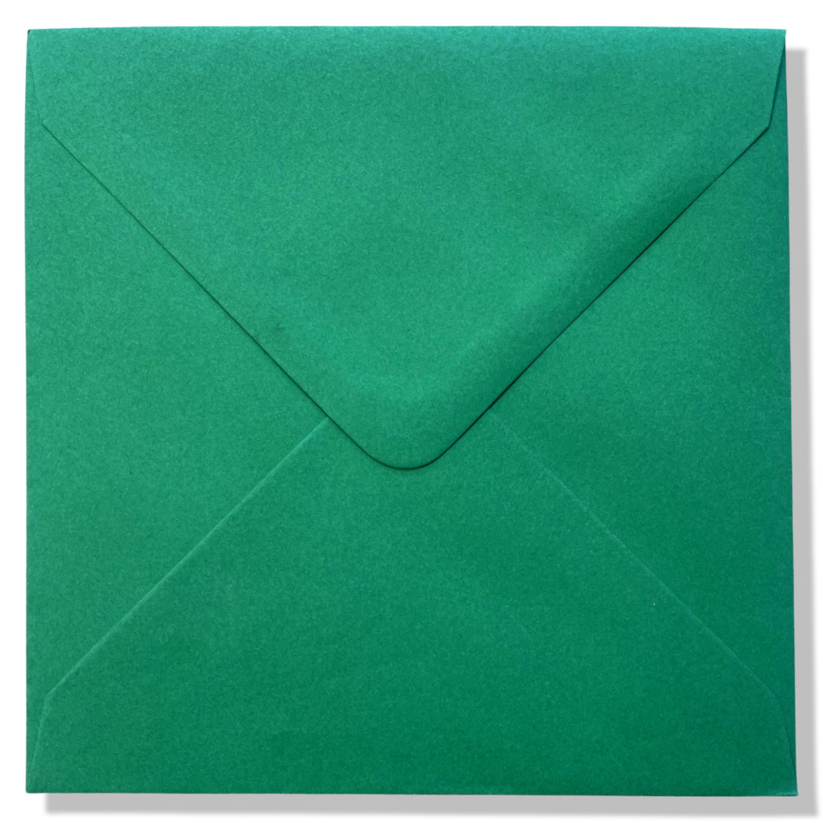 Vierkante envelop kerstgroen Vierkante envelop kerstgroen