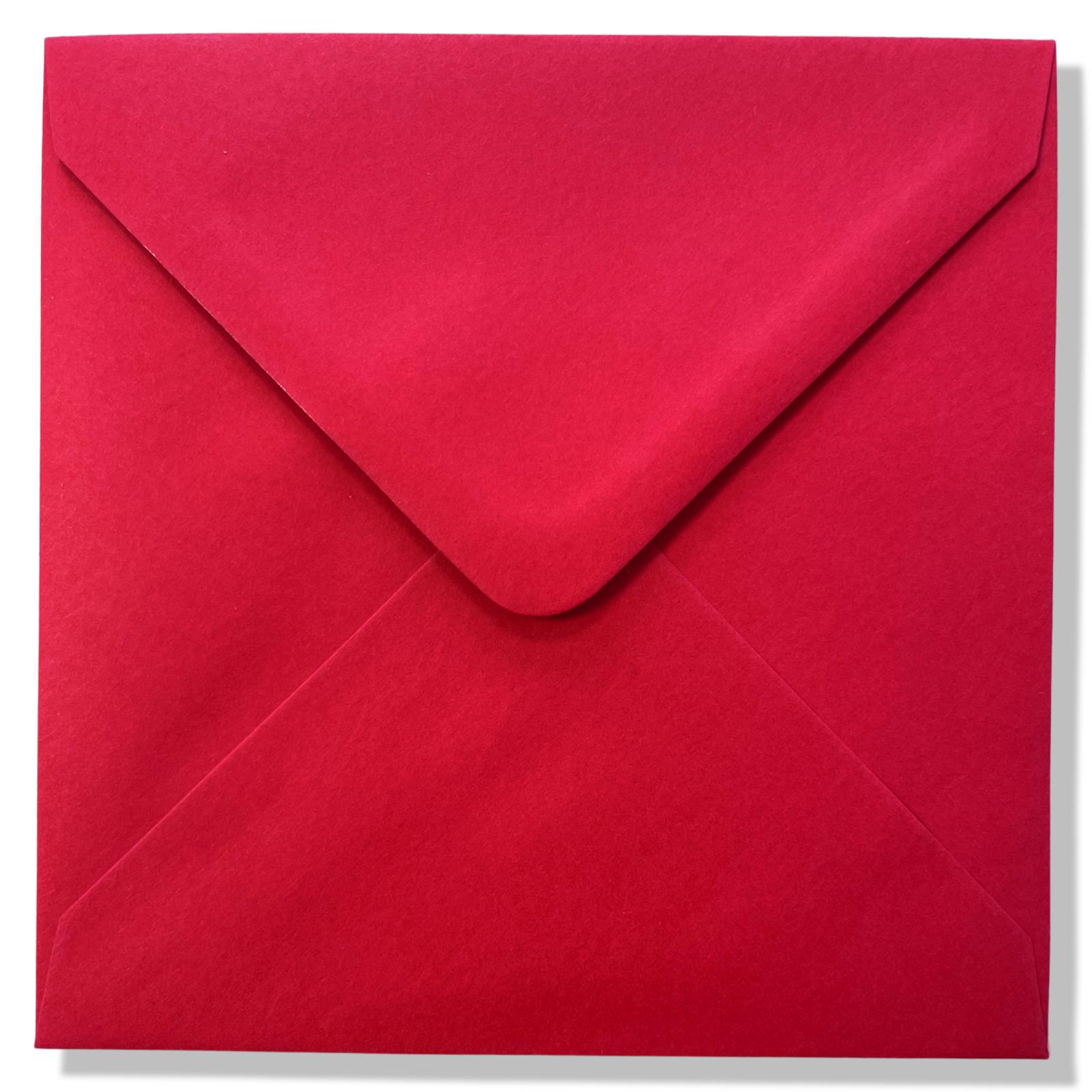 14x14cm Rood Vierkante Rode Enveloppen
