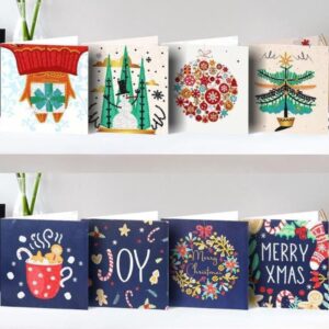 8 Diamond Painting Kerstkaarten