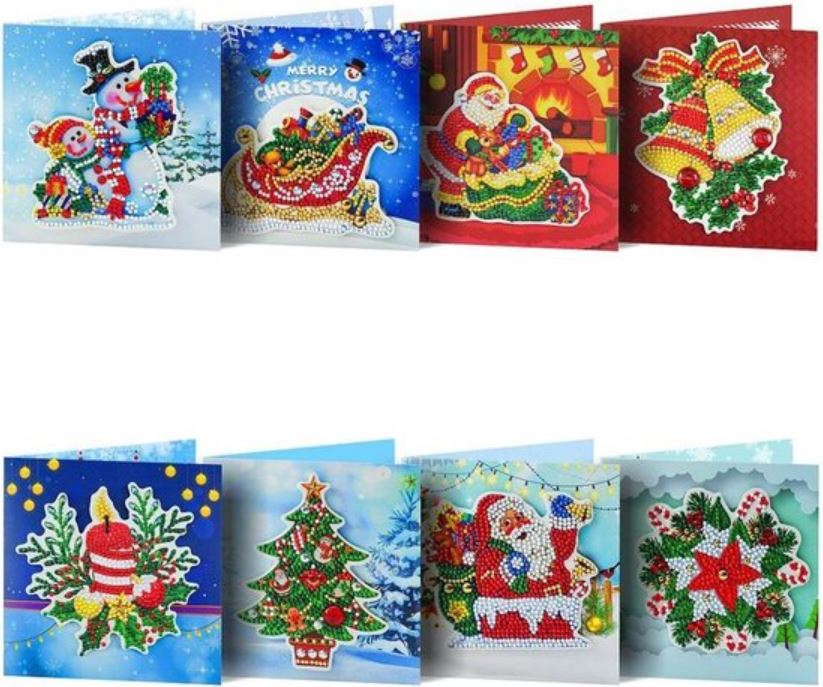 Diamond Painting kerstkaarten Diamond Painting kerstkaarten