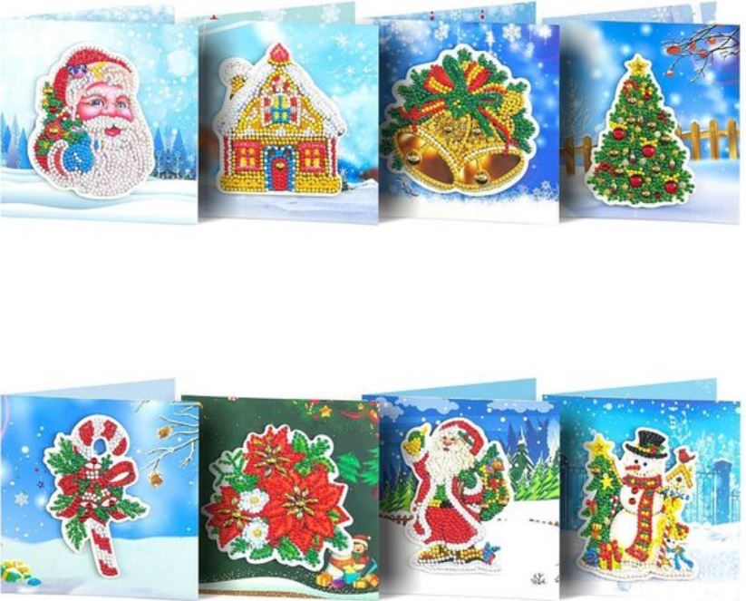 diamond painting kerstkaarten diamond painting kerstkaarten