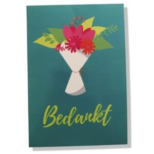 Bedankt Wenskaart