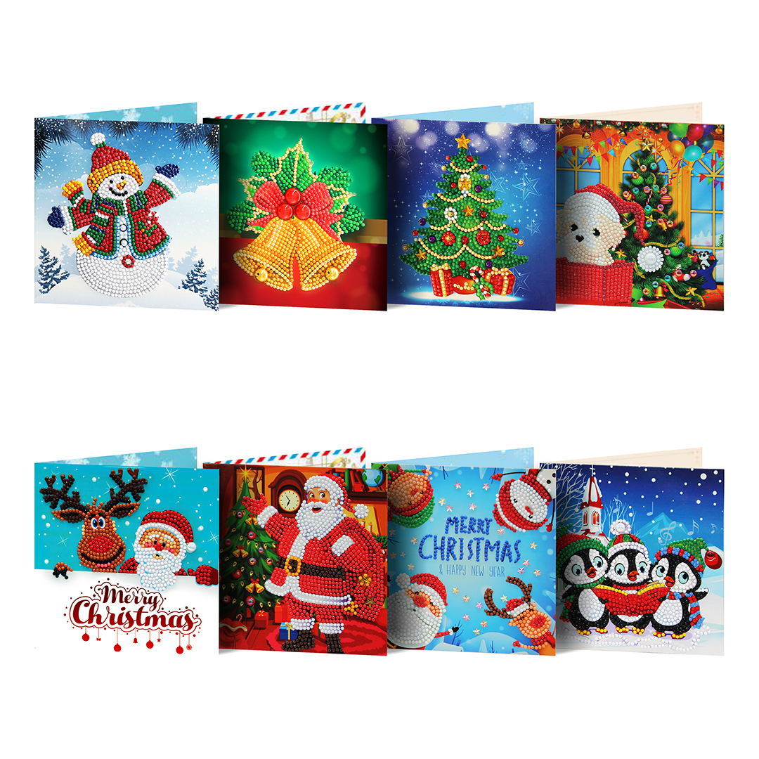Diamond painting kerstkaarten Diamond painting kerstkaarten