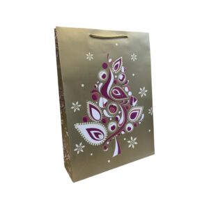 cadeautasje kerst goud