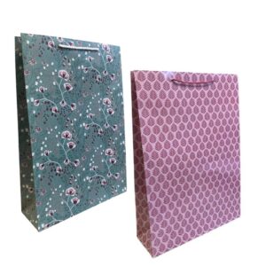 Cadeautasjes roze en groen