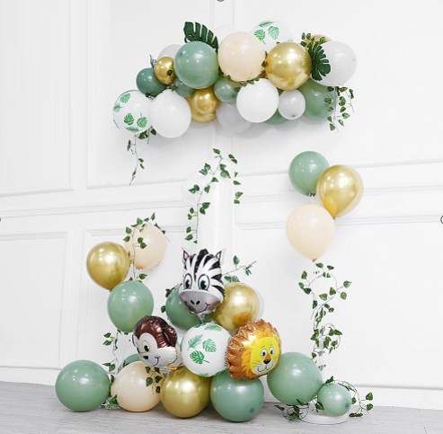 Set dieren pastel ballonnen set dieren pastel