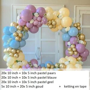 ballonnen set pastel