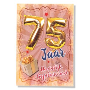 75 Jaar Hartelijk Gefeliciteerd