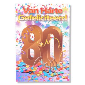 Van Harte Gefeliciteerd 80 jaar