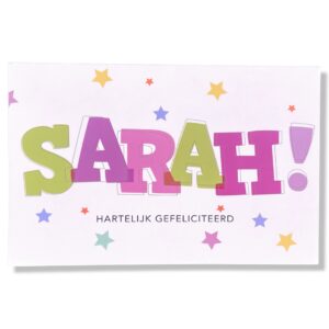 Sarah Hartelijk Gefeliciteerd!