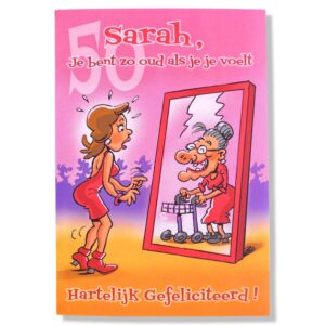 Sarah van harte Gefeliciteerd!
