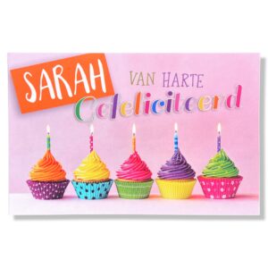 Sarah van harte Gefeliciteerd!