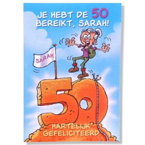Je hebt de 50 bereikt Sarah!