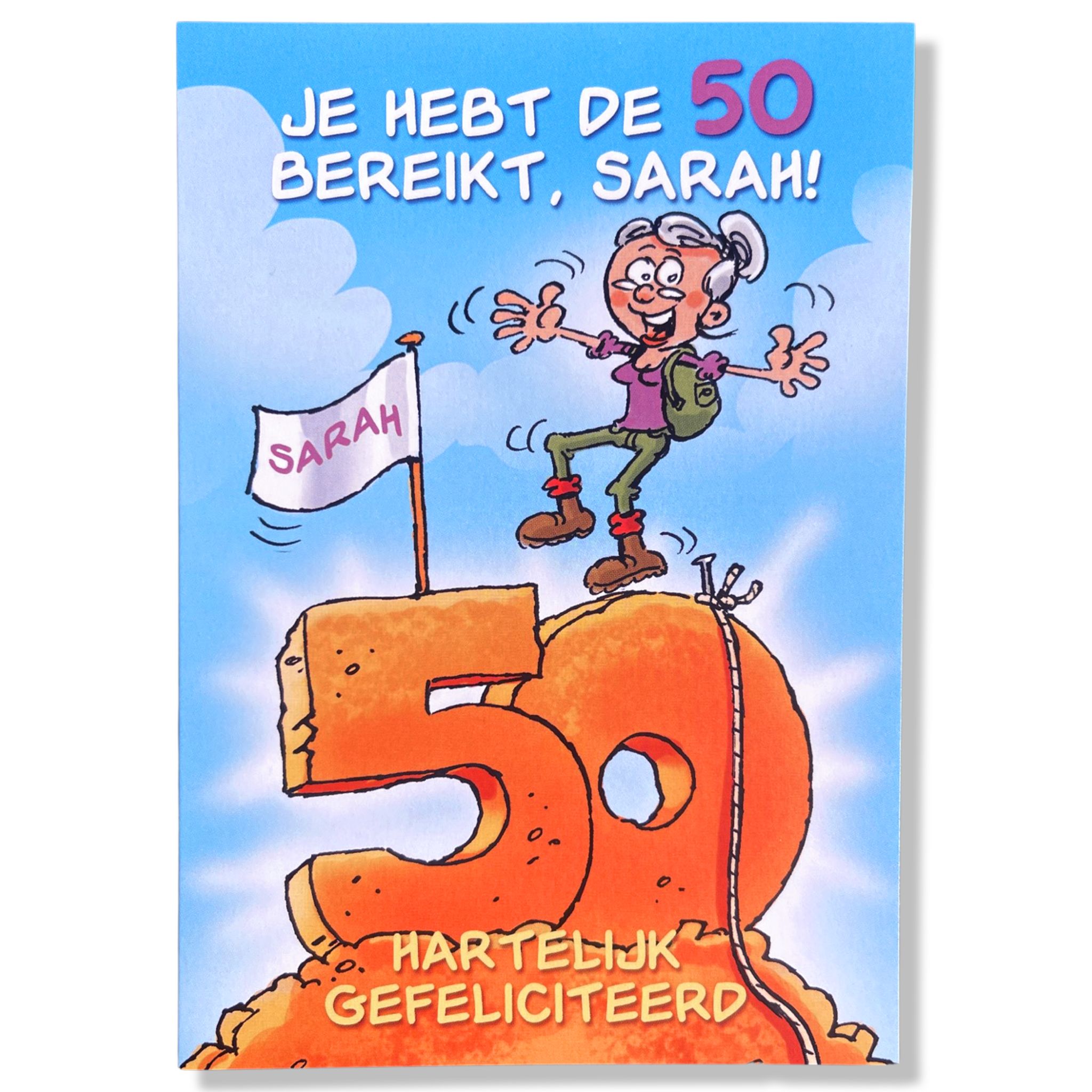 Je hebt de 50 bereikt Sarah! Je hebt de 50 bereikt Sarah!