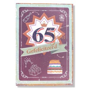 65 jaar Gefeliciteerd