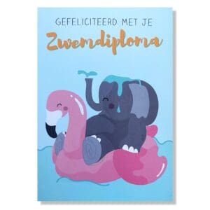 Zwemdiploma Wenskaart
