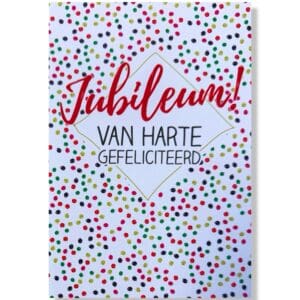 Jubileum Wenskaart