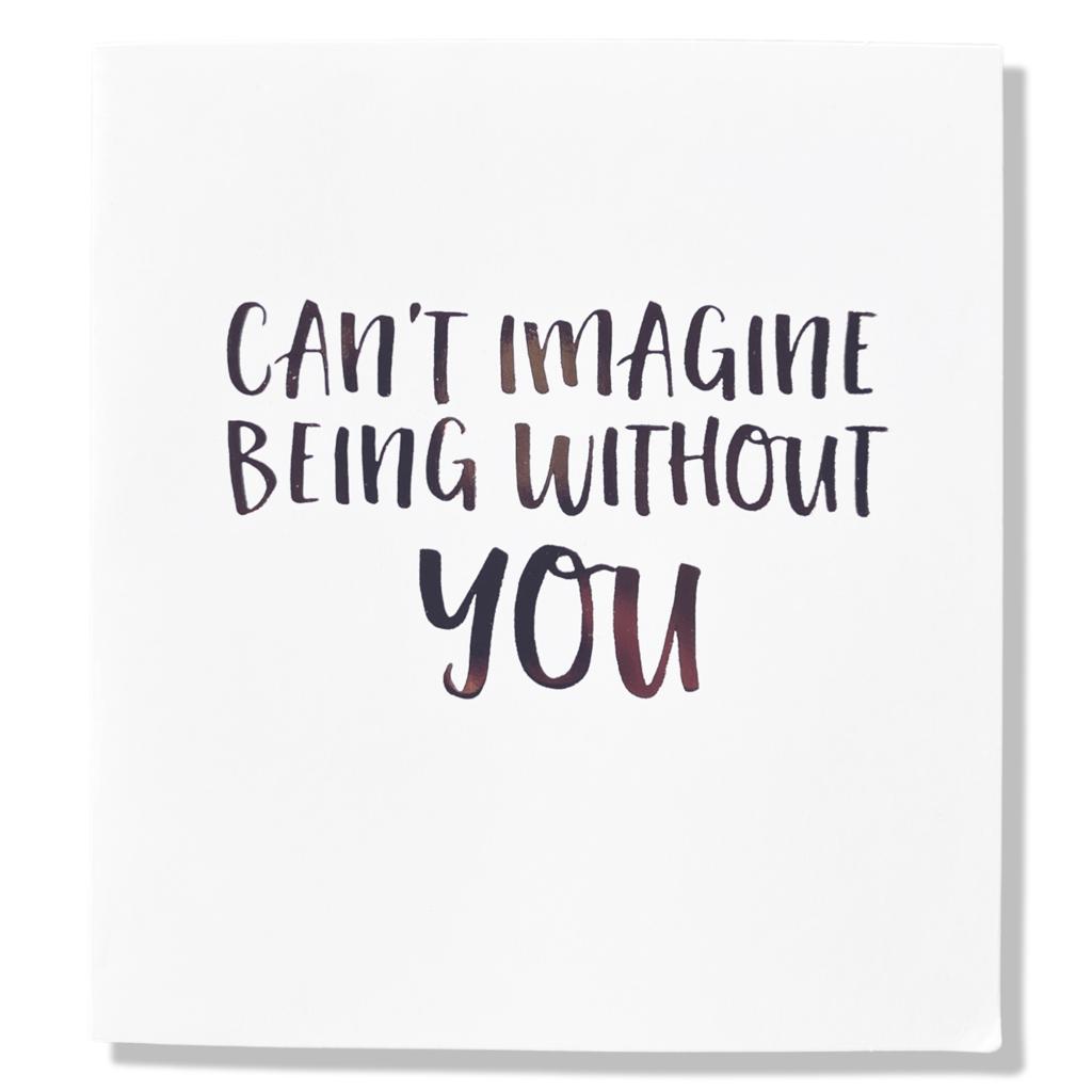 Cant imagine being without you Cant imagine being without you