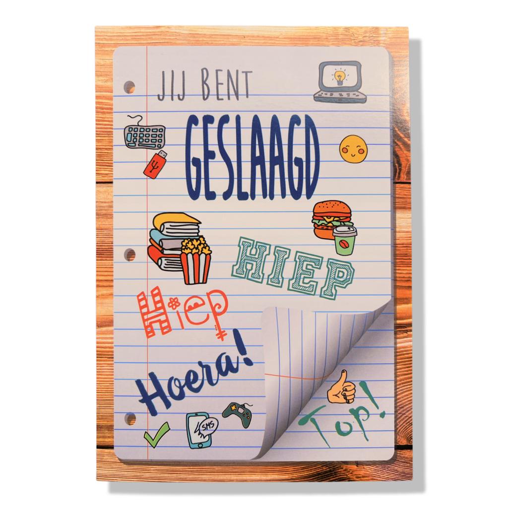 Geslaagd Wenskaart Geslaagd Wenskaart