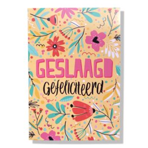 Geslaagd Wenskaart