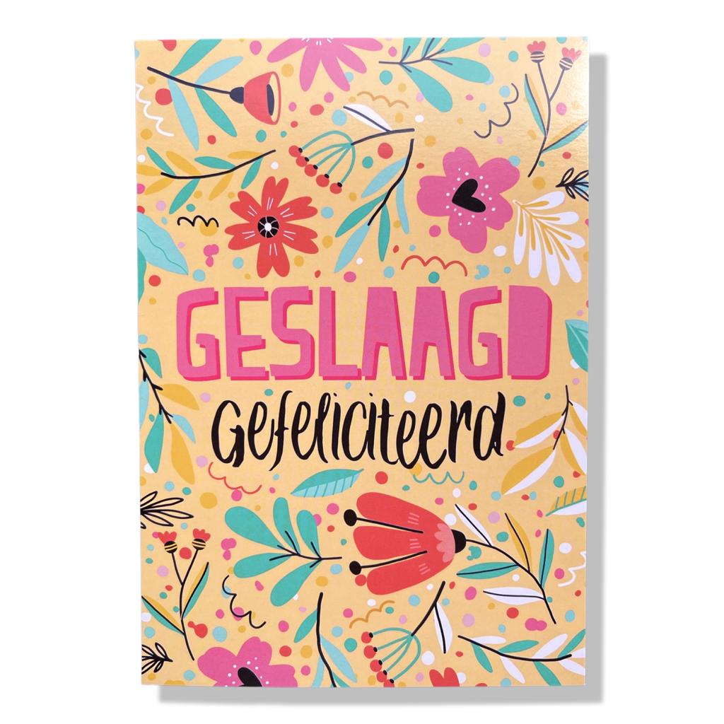 Geslaagd Wenskaart Geslaagd Wenskaart