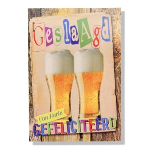 Geslaagd Wenskaart