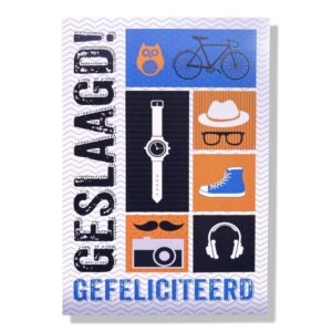 Geslaagd Wenskaart