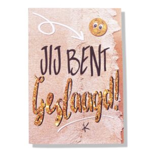 Geslaagd Wenskaart