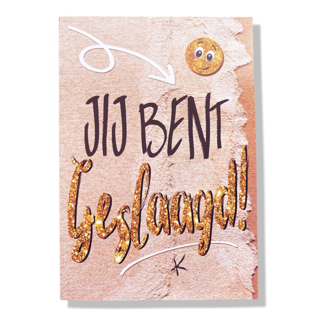 Geslaagd Wenskaart Geslaagd Wenskaart