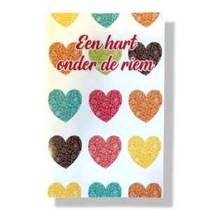 Een hart onder de riem wenskaart