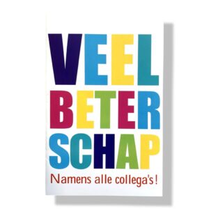 Veel beterschap wenskaart