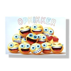 opkikker wenskaart