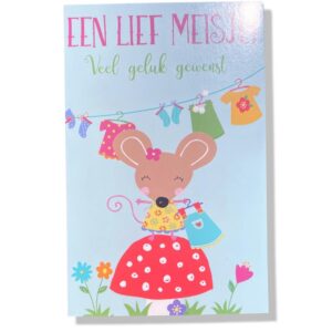 Een lief meisje Veel Geluk Gewenst