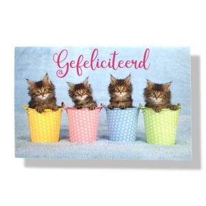 Gefeliciteerd wenskaart