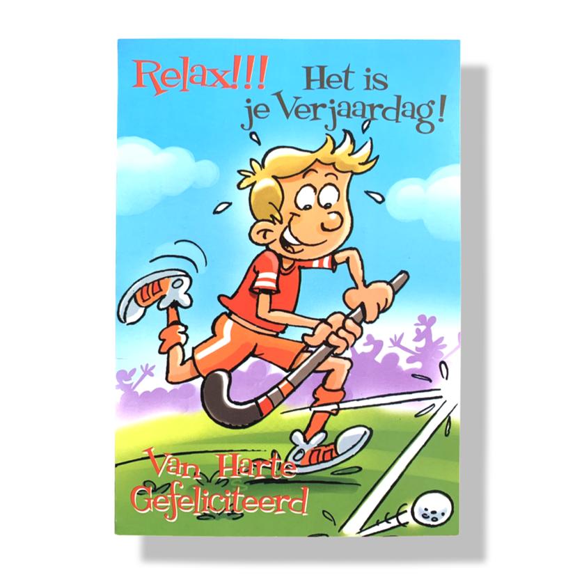 HG096 verjaardagskaart sportief