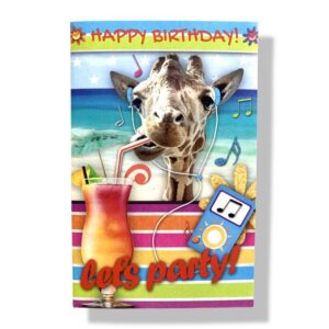 lets party happy birthday wenskaart